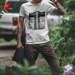 Adventure Lake Design T-Shirt: Organic Cotton Tee – GOTS Certified